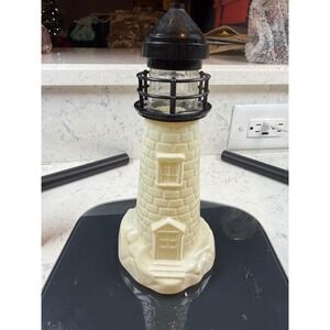 Vintage Old Spice Lighthouse Decanter After Shave Bottle Shulton Avon Glass 6oz